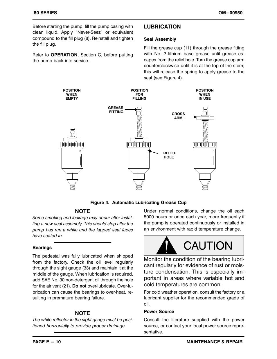 Lubrication | Gorman-Rupp Pumps 86A2-B 819132 and up User Manual | Page 31 / 32