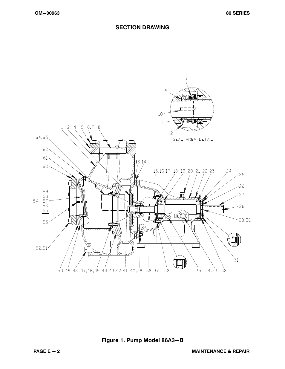 Figure 1. pump model 86a3-b | Gorman-Rupp Pumps 86A3-B 819132 and up User Manual | Page 24 / 32