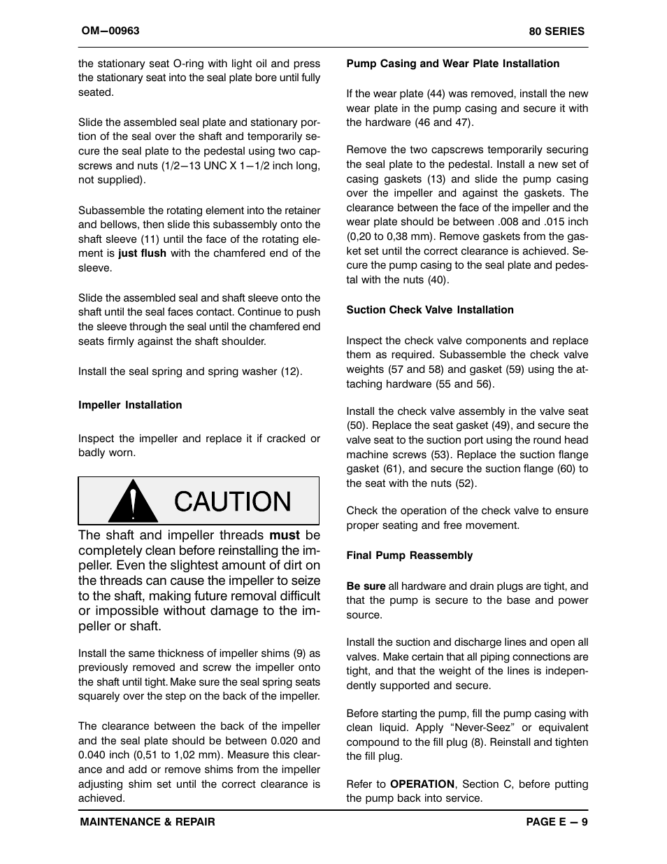 Gorman-Rupp Pumps 86A3-B 819132 and up User Manual | Page 31 / 32