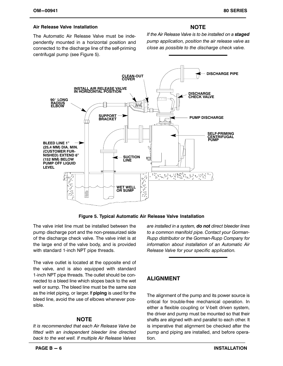 Alignment | Gorman-Rupp Pumps 86A52-B 1329204 and up User Manual | Page 12 / 34