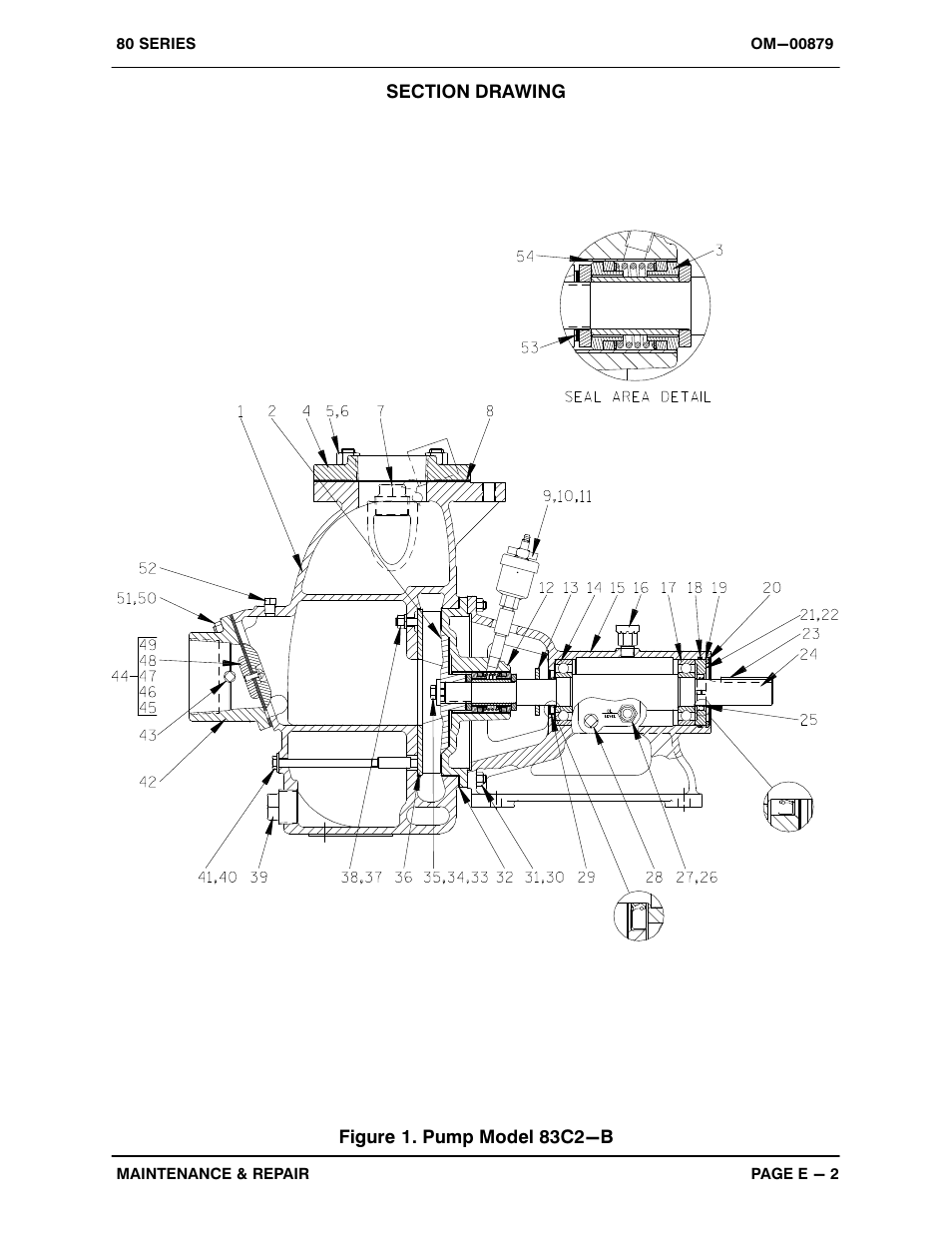 Figure 1. pump model 83c2−b | Gorman-Rupp Pumps 83C2-B 814600 and up User Manual | Page 23 / 32