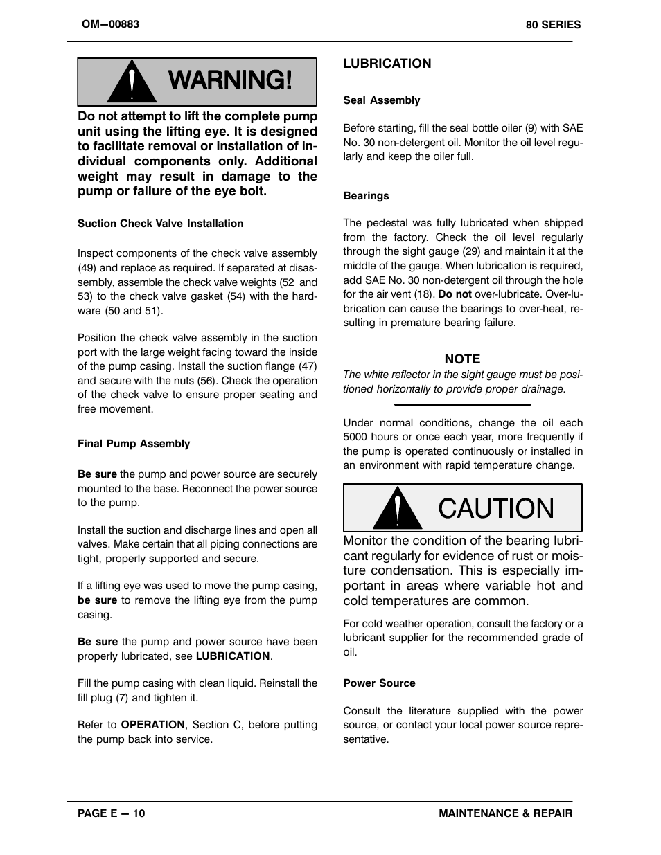 Gorman-Rupp Pumps 83C20-B 814600 and up User Manual | Page 31 / 32