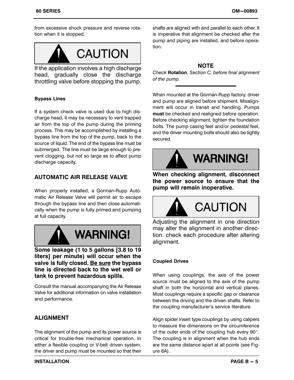 Gorman-Rupp Pumps 83C52-B 1337266 and up User Manual | Page 12 / 32