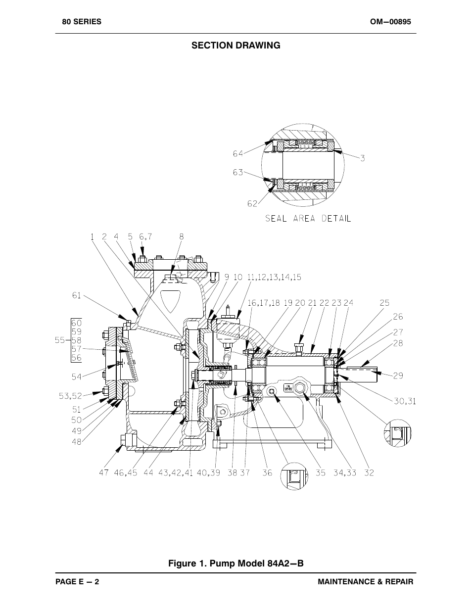 Figure 1. pump model 84a2−b | Gorman-Rupp Pumps 84A2-B 818301 and up User Manual | Page 23 / 32