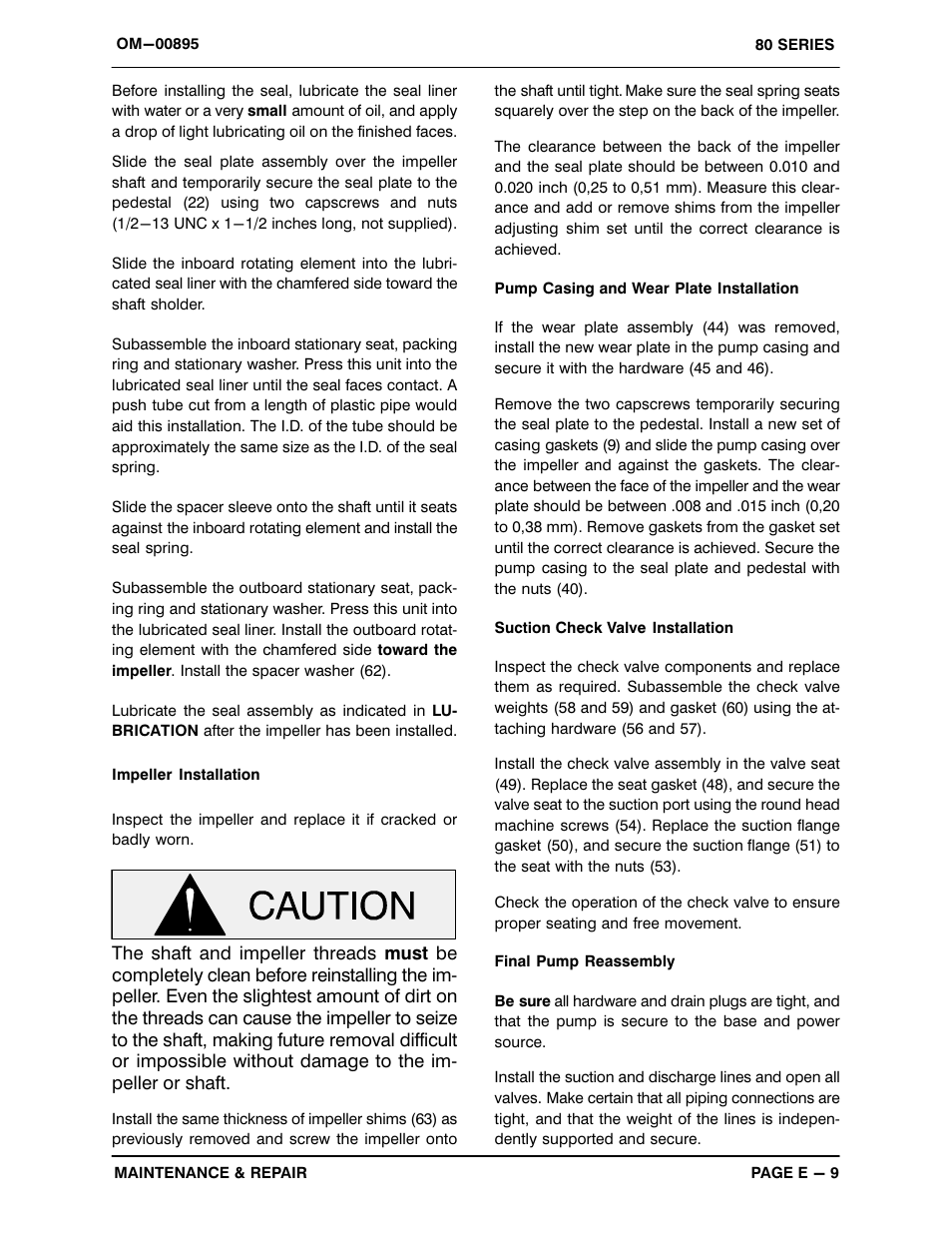 Gorman-Rupp Pumps 84A2-B 818301 and up User Manual | Page 30 / 32