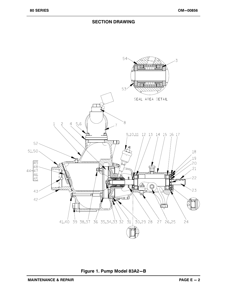 Figure 1. pump model 83a2−b | Gorman-Rupp Pumps 83A2-B 732174 and up User Manual | Page 23 / 32