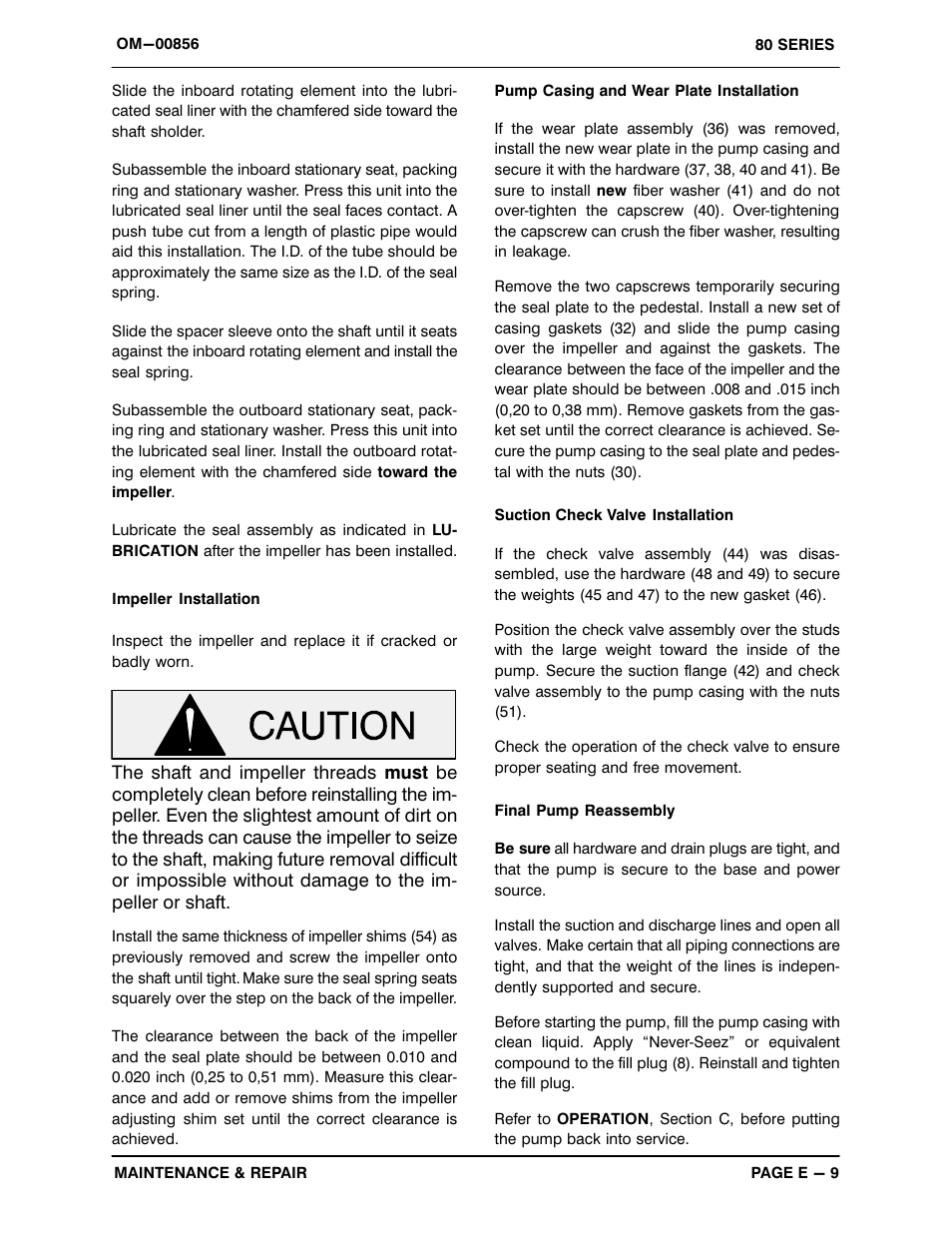 Gorman-Rupp Pumps 83A2-B 732174 and up User Manual | Page 30 / 32