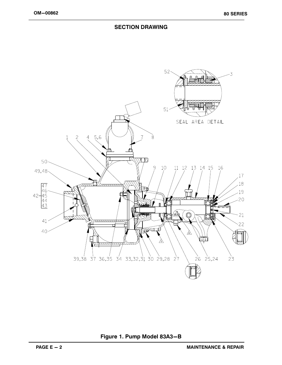 Figure 1. pump model 83a3−b | Gorman-Rupp Pumps 83A3-B 734045 and up User Manual | Page 24 / 33