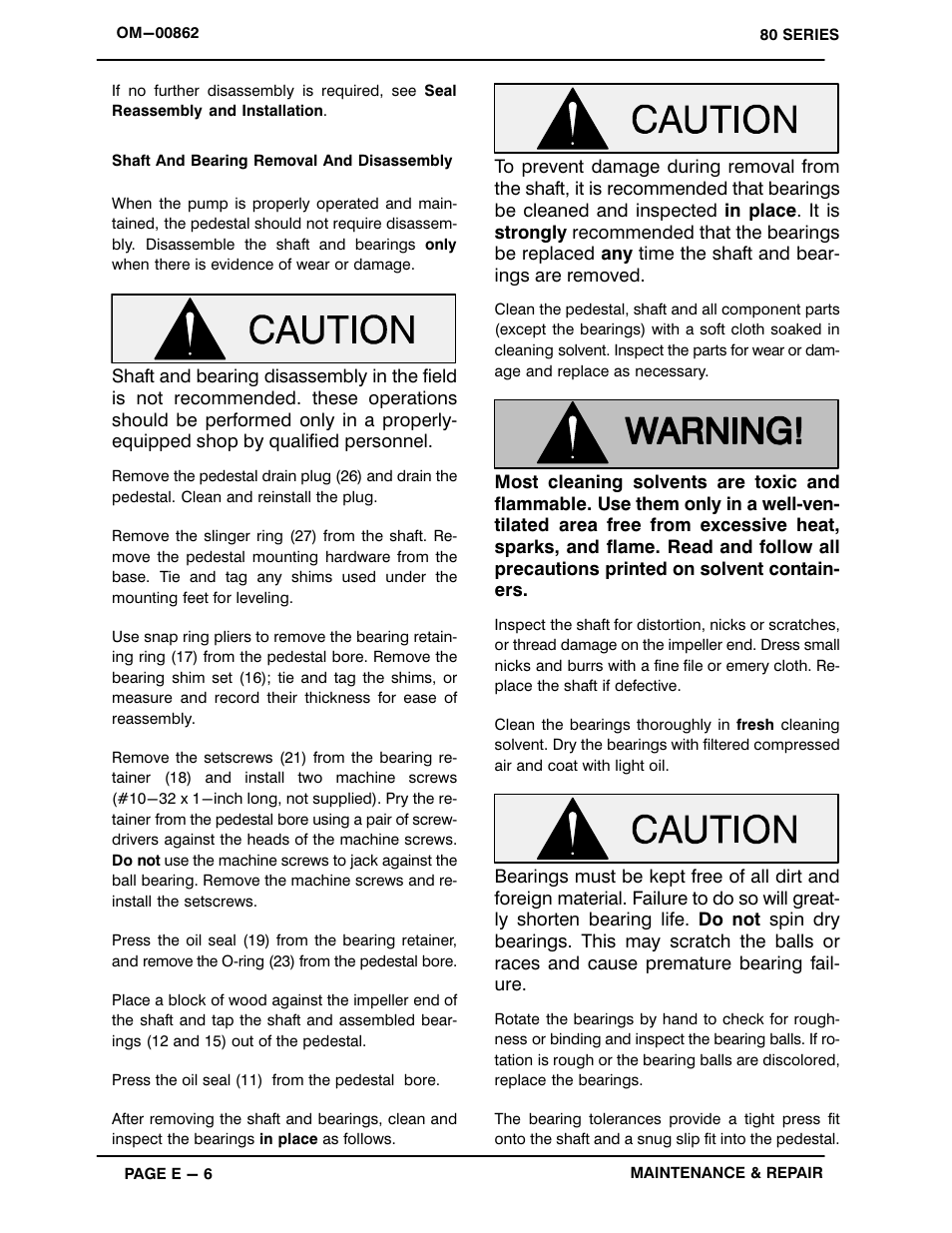 Gorman-Rupp Pumps 83A3-B 734045 and up User Manual | Page 28 / 33