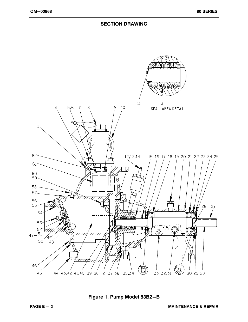 Figure 1. pump model 83b2−b | Gorman-Rupp Pumps 83B2-B 1063841 and up User Manual | Page 23 / 33