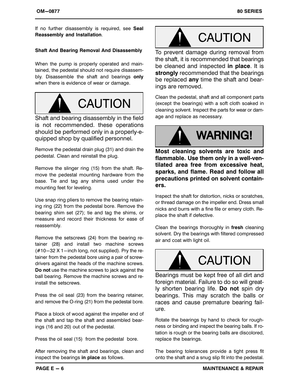 Gorman-Rupp Pumps 83B3-B 1059514 and up User Manual | Page 28 / 33