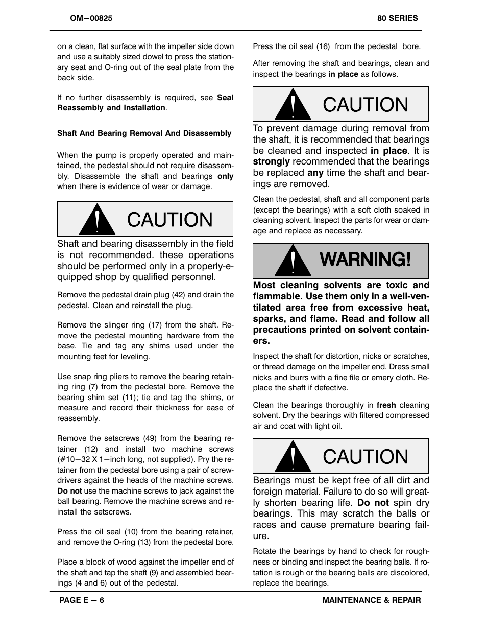 Gorman-Rupp Pumps 82E52-B 684918 thru 1327231 User Manual | Page 25 / 31