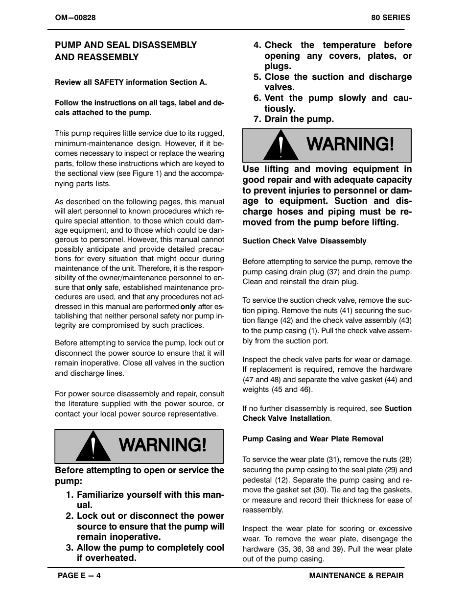 Gorman-Rupp Pumps 82H2-B 716064 and up User Manual | Page 22 / 30