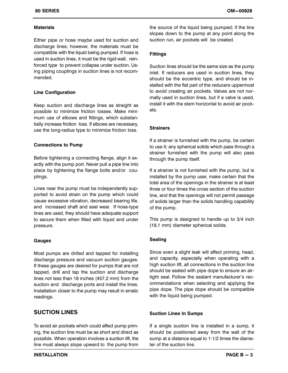 Gorman-Rupp Pumps 82H2-B 716064 and up User Manual | Page 9 / 30