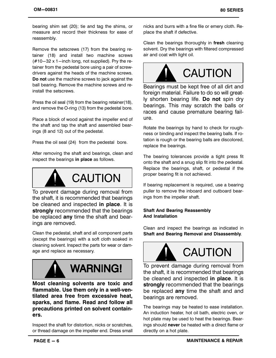 Gorman-Rupp Pumps 82H3-B 716123 and up User Manual | Page 25 / 30