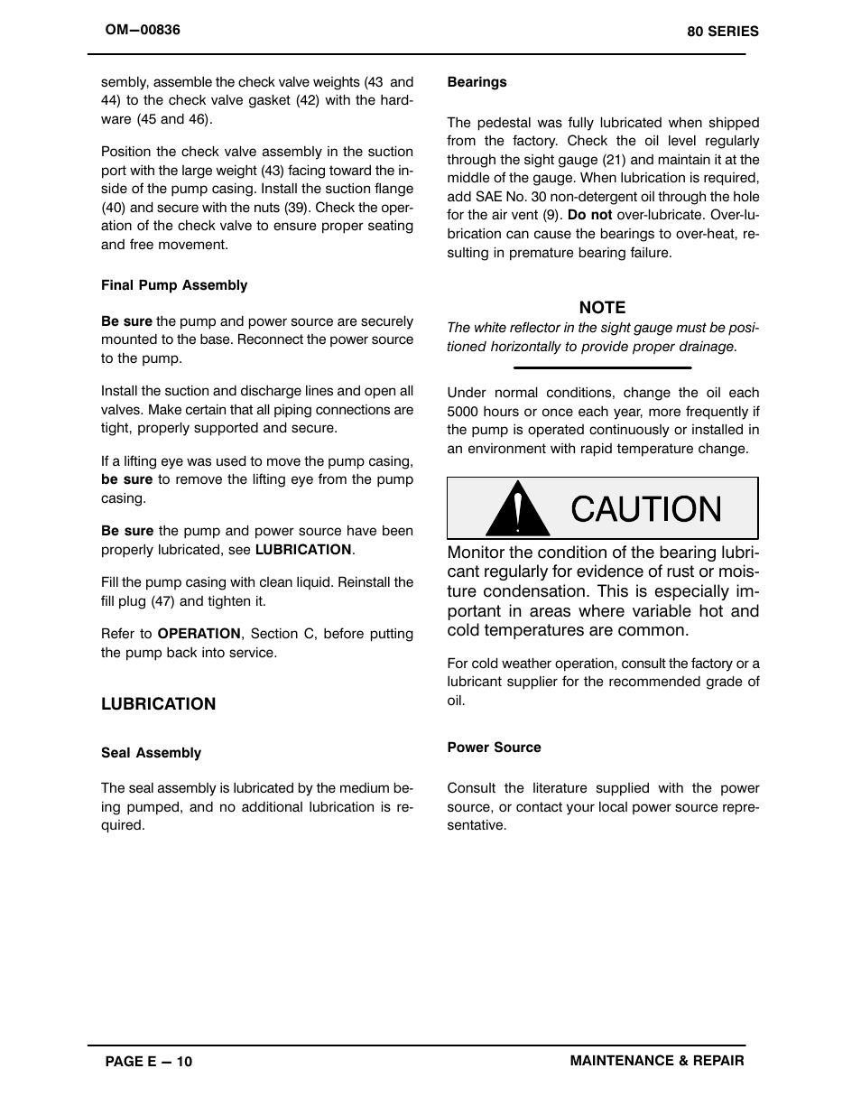 Gorman-Rupp Pumps 82H52-B 252751 thru 1325647 User Manual | Page 29 / 30