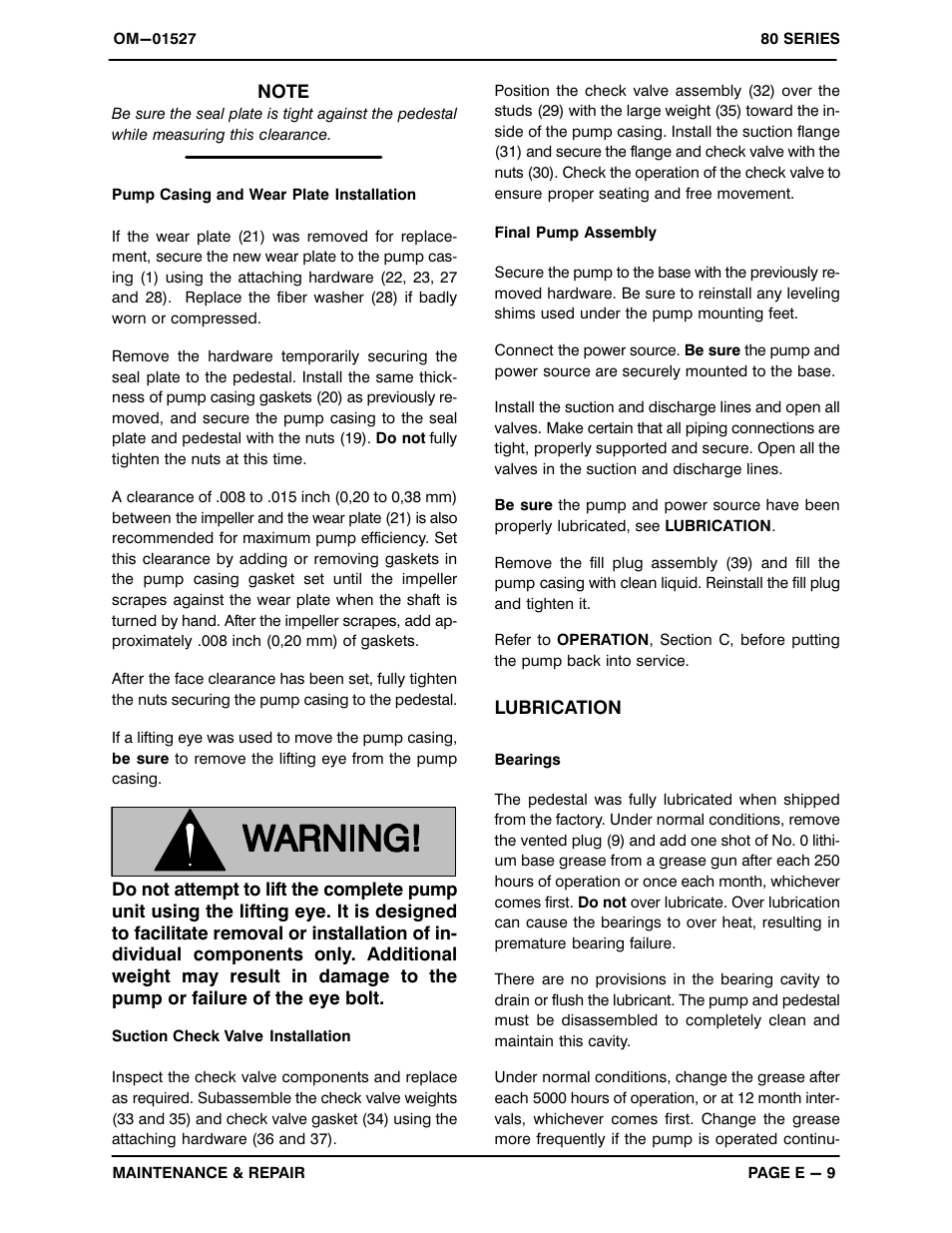 Gorman-Rupp Pumps 82D52-B 1244432 and up User Manual | Page 28 / 30