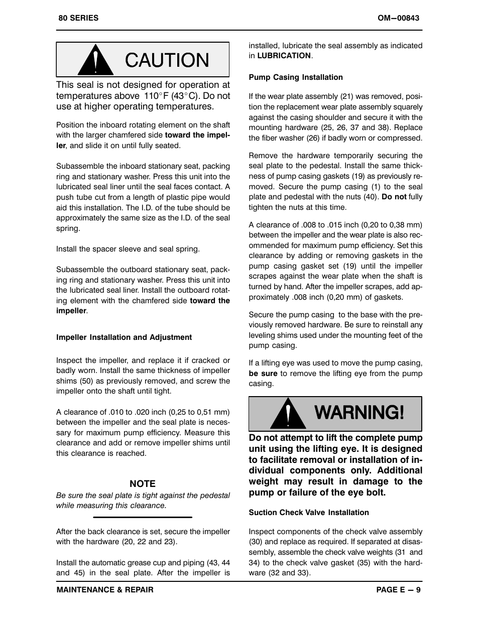 Gorman-Rupp Pumps 82E2-B 717191 and up User Manual | Page 28 / 31
