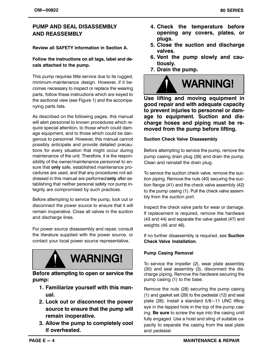 Gorman-Rupp Pumps 82E20-B 717487 and up User Manual | Page 22 / 29