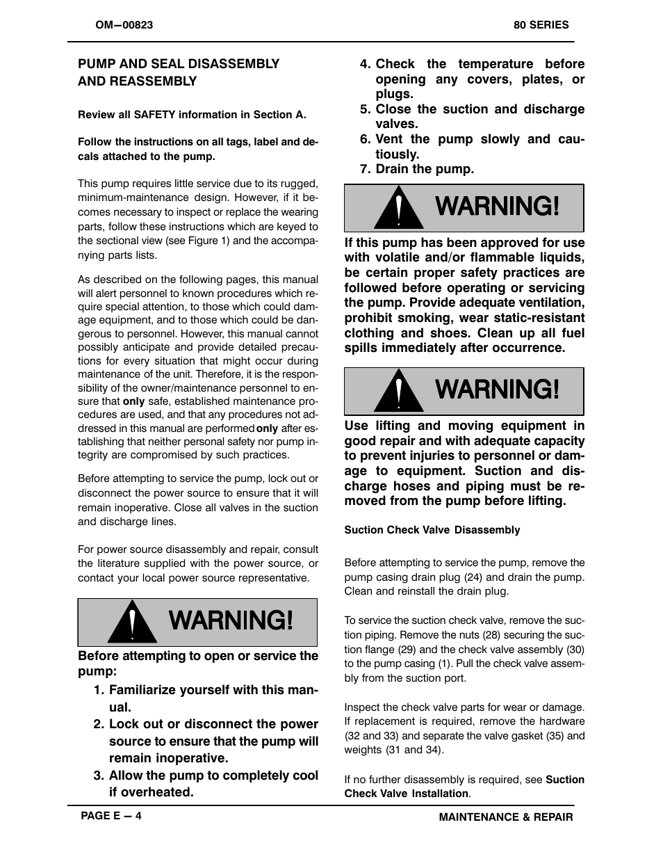 Gorman-Rupp Pumps 82E3-B 717465 and up User Manual | Page 23 / 30