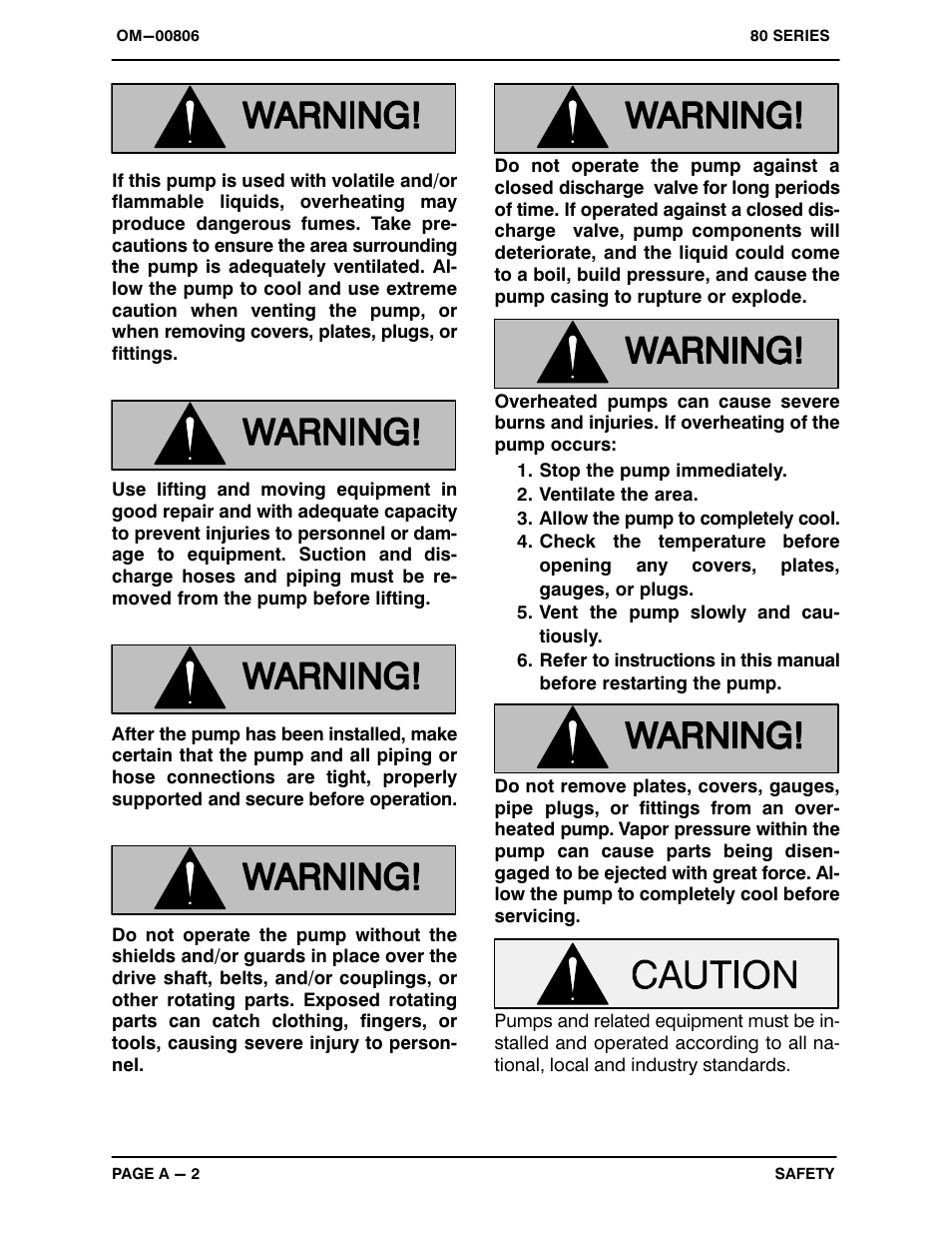Gorman-Rupp Pumps 82D3-B 274955 and up User Manual | Page 6 / 30