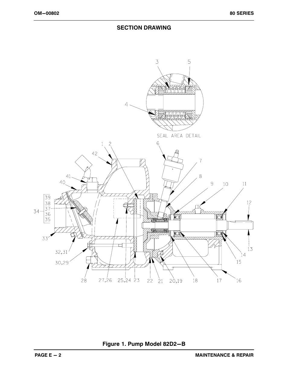 Figure 1. pump model 82d2−b | Gorman-Rupp Pumps 82D2-B 344003 and up User Manual | Page 20 / 30