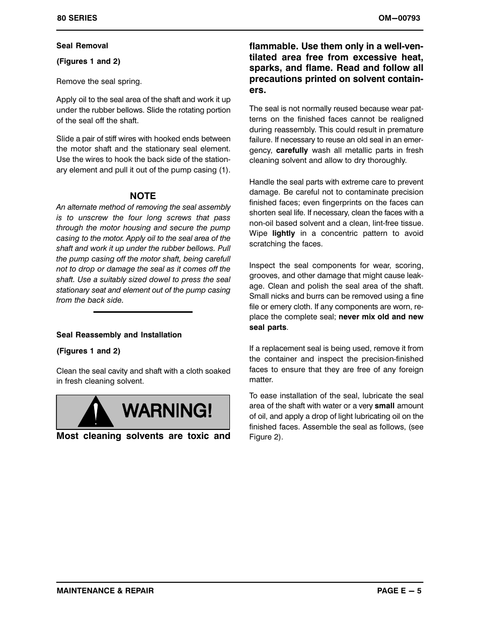 Gorman-Rupp Pumps 81 1/4B3-E.33 1P 24971 and up User Manual | Page 23 / 26