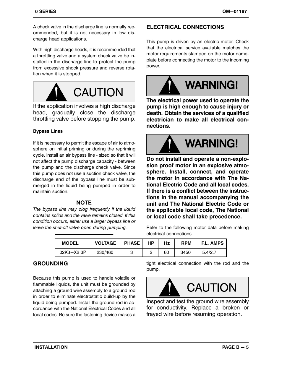 Gorman-Rupp Pumps 02K3-X2 3P 312560 and up User Manual | Page 12 / 26