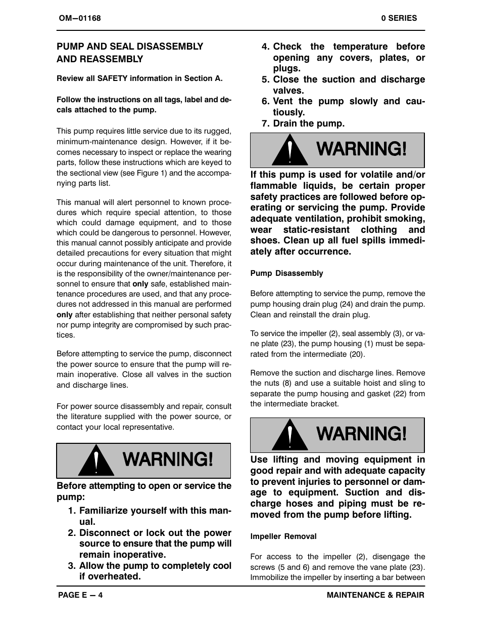 Pump and seal disassembly and reassembly | Gorman-Rupp Pumps 02K31-B 597564 and up User Manual | Page 23 / 29