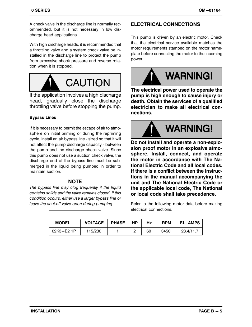 Gorman-Rupp Pumps 02K3-E2 1P 280663 and up User Manual | Page 12 / 26