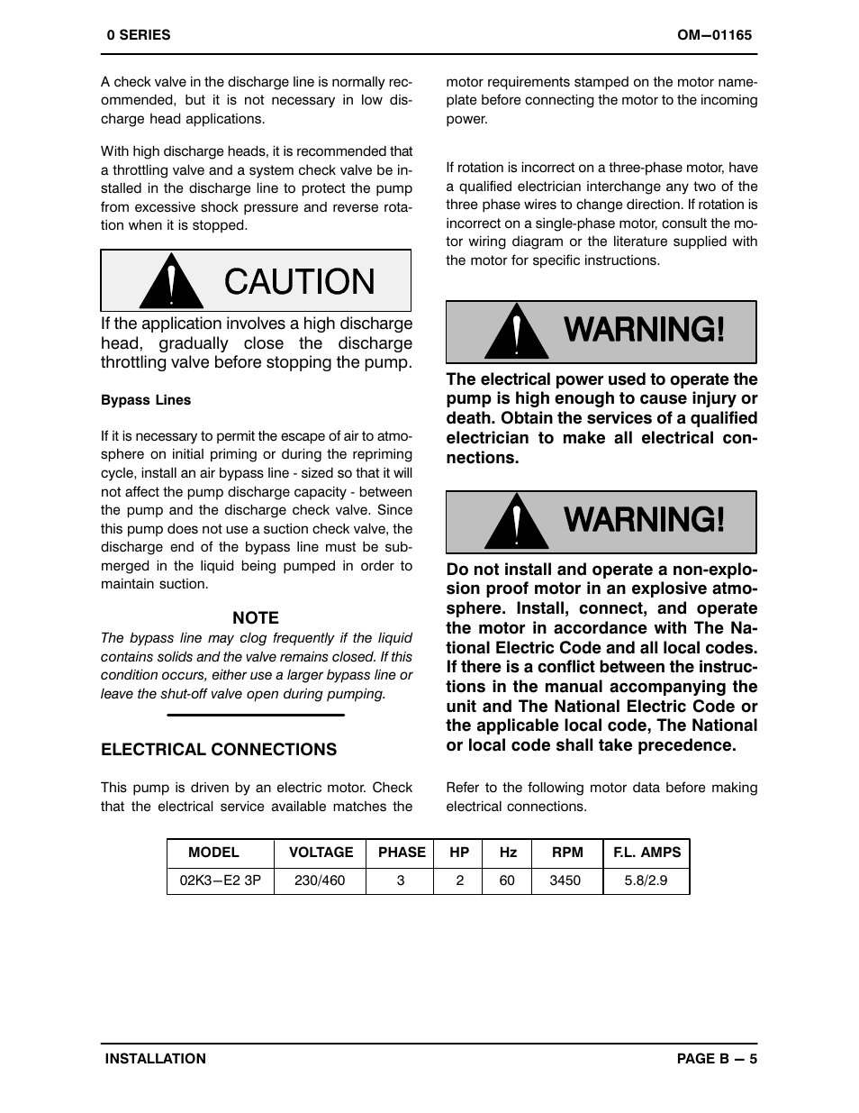 Gorman-Rupp Pumps 02K3-E2 3P 281903 and up User Manual | Page 12 / 26