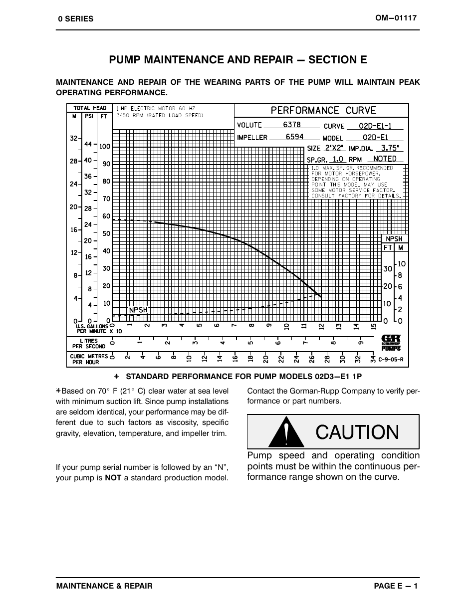 Gorman-Rupp Pumps 02D3-E1 1P 247741 and up User Manual | Page 19 / 26