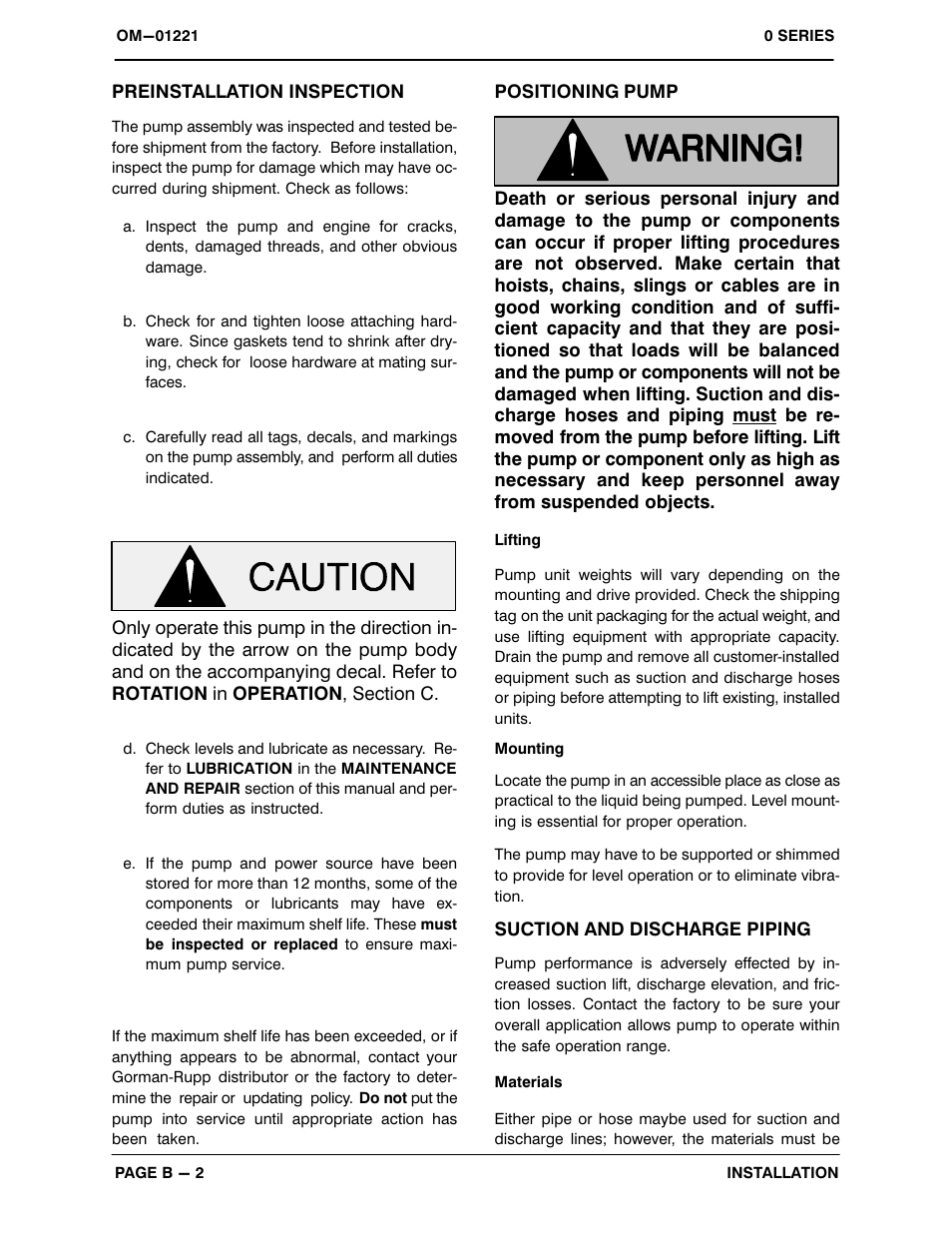 Gorman-Rupp Pumps 06B20-B 806819 and up User Manual | Page 9 / 31