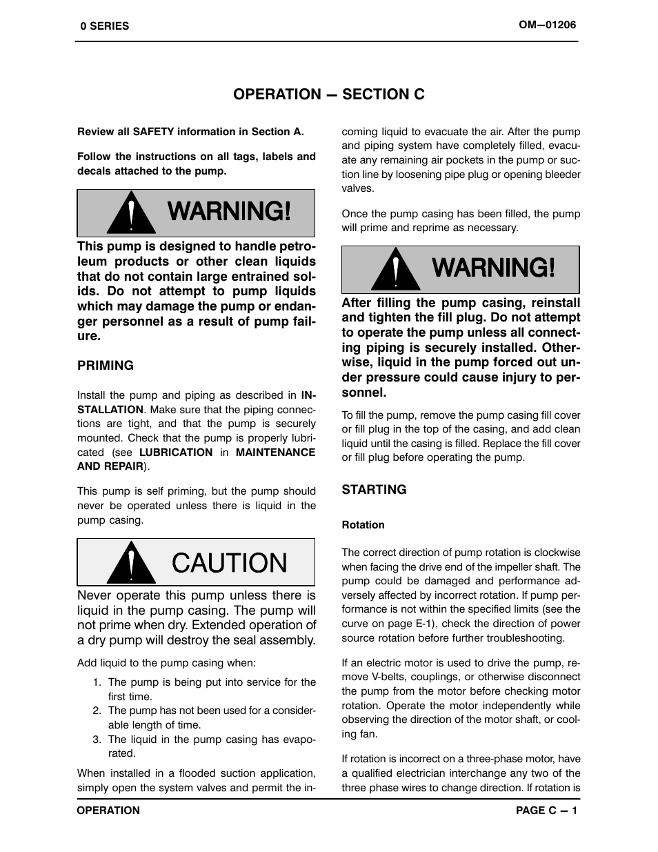 Operation - section c | Gorman-Rupp Pumps 04A20-B 818101 and up User Manual | Page 15 / 31