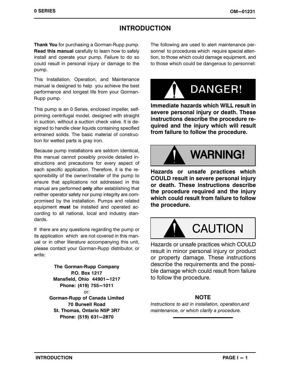 Introduction | Gorman-Rupp Pumps 04A52-B 1326393 and up User Manual | Page 5 / 30