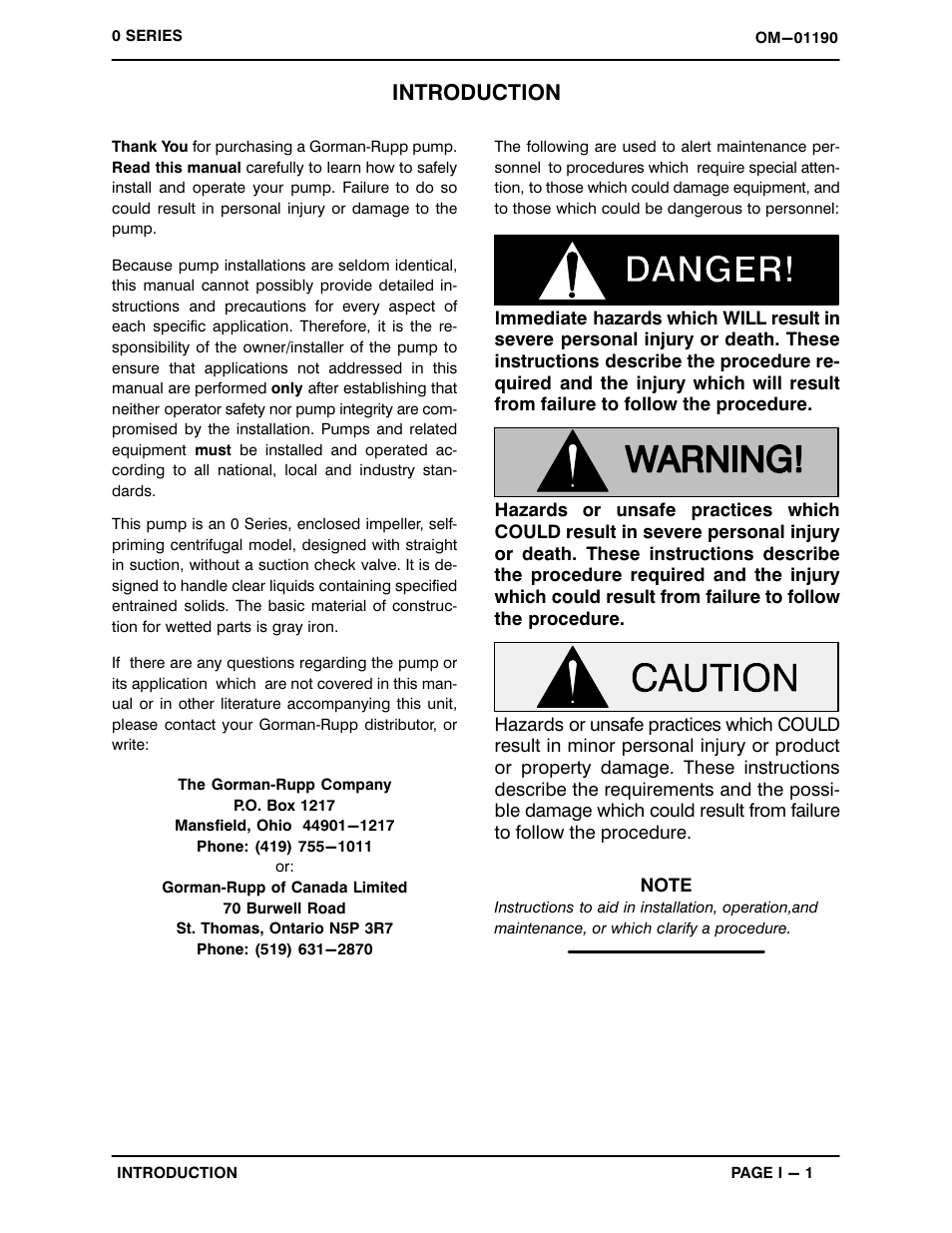 Introduction | Gorman-Rupp Pumps 03F52-B 1329227 and up User Manual | Page 4 / 29