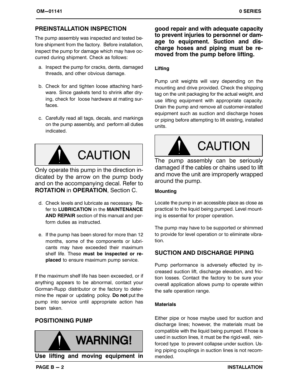 Gorman-Rupp Pumps 03C51-B 1341129 and up User Manual | Page 9 / 29