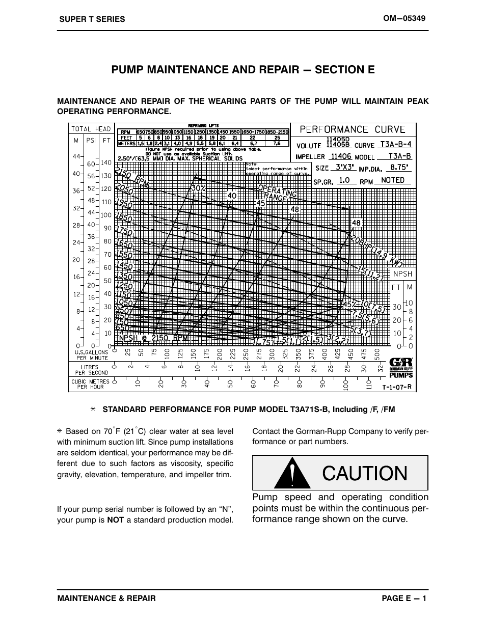 Gorman-Rupp Pumps T3A71S-B /F,/FM User Manual | Page 23 / 39