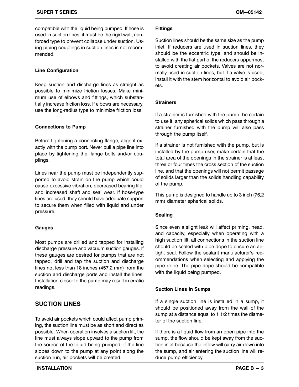 Gorman-Rupp Pumps T4A3S-B /F,/FM,/WW,/WWS User Manual | Page 10 / 40