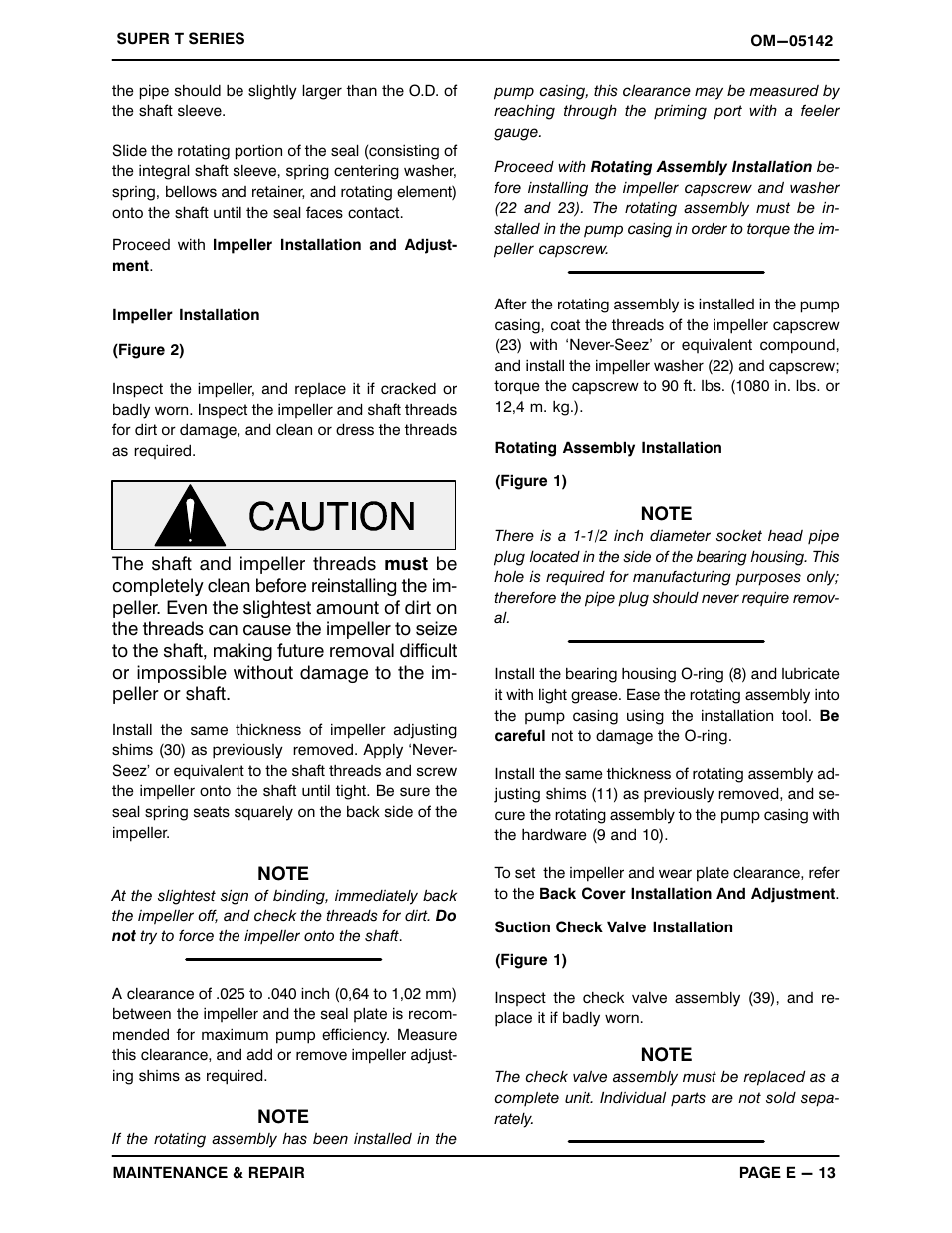 Gorman-Rupp Pumps T4A3S-B /F,/FM,/WW,/WWS User Manual | Page 36 / 40
