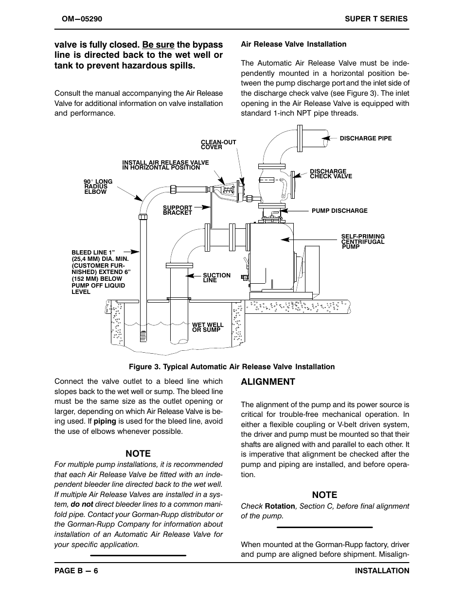 Alignment | Gorman-Rupp Pumps T10A3S-B /FM,/WW User Manual | Page 13 / 38