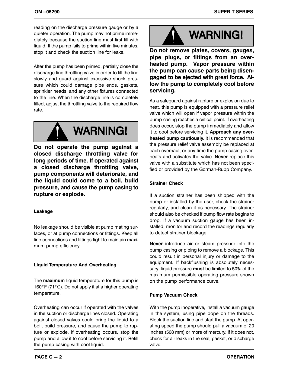 Gorman-Rupp Pumps T10A3S-B /FM,/WW User Manual | Page 17 / 38