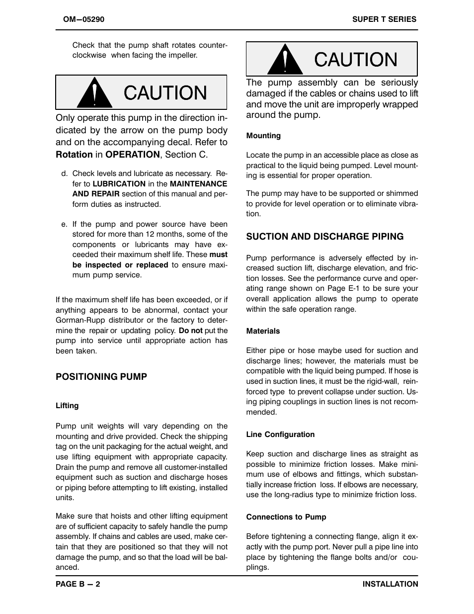 Gorman-Rupp Pumps T10A3S-B /FM,/WW User Manual | Page 9 / 38