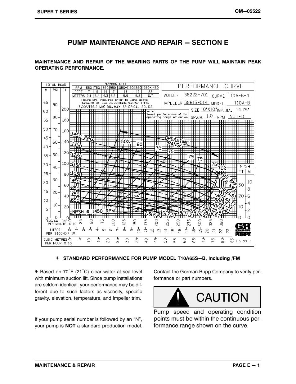 Gorman-Rupp Pumps T10A65S-B /FM User Manual | Page 23 / 38