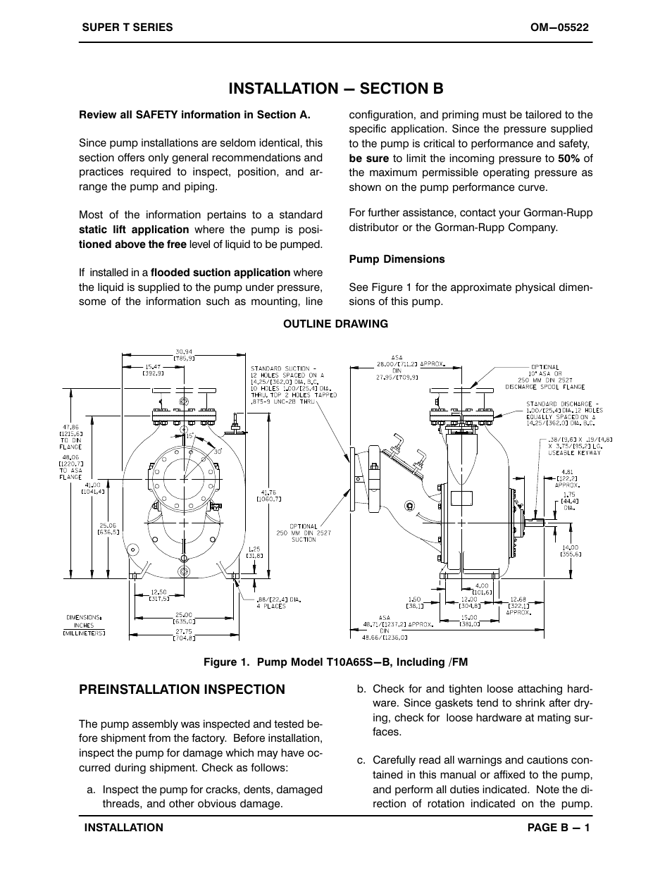 Installation - section b | Gorman-Rupp Pumps T10A65S-B /FM User Manual | Page 8 / 38