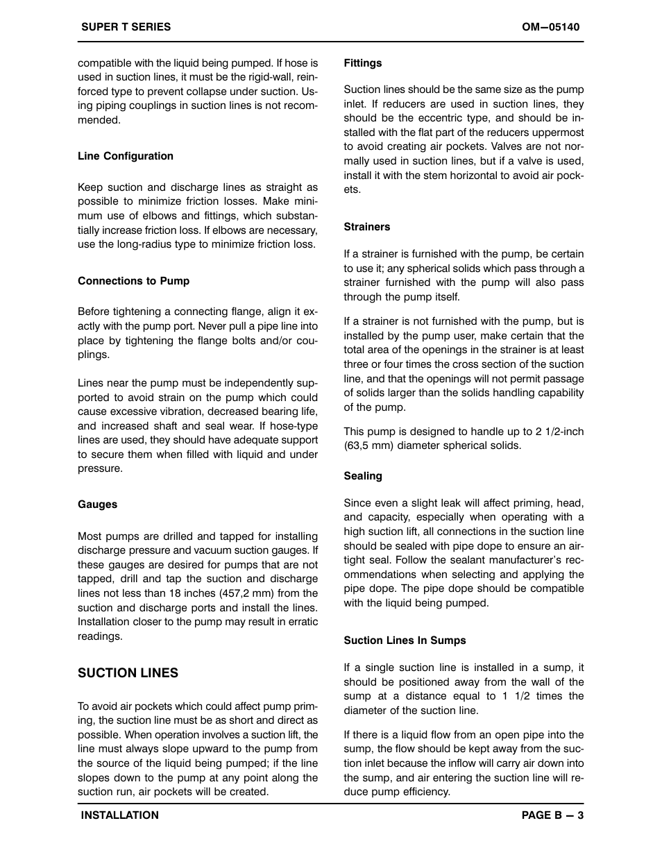 Gorman-Rupp Pumps T3A3S-B /F,/FM,/WW,/WWS User Manual | Page 10 / 40