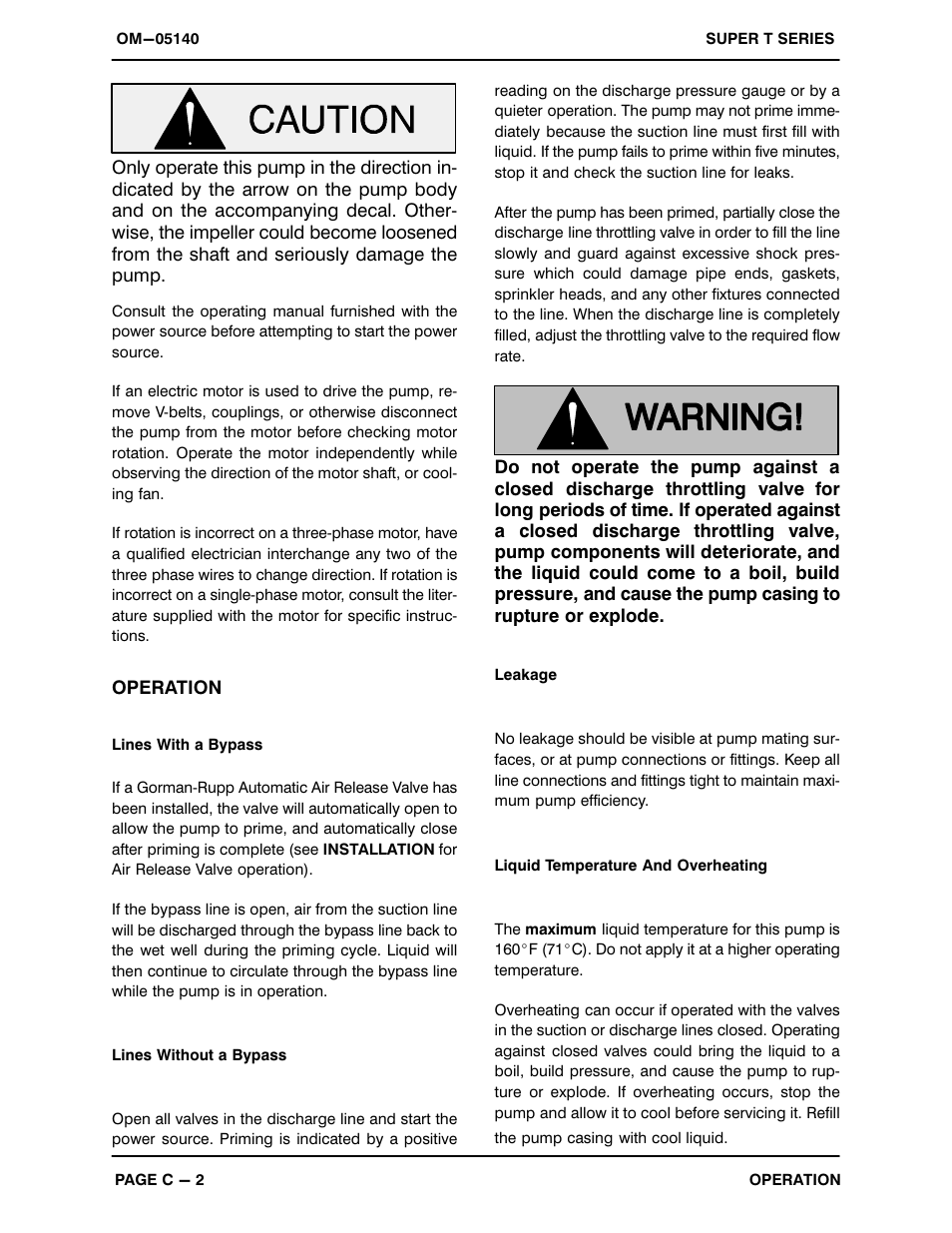 Gorman-Rupp Pumps T3A3S-B /F,/FM,/WW,/WWS User Manual | Page 17 / 40