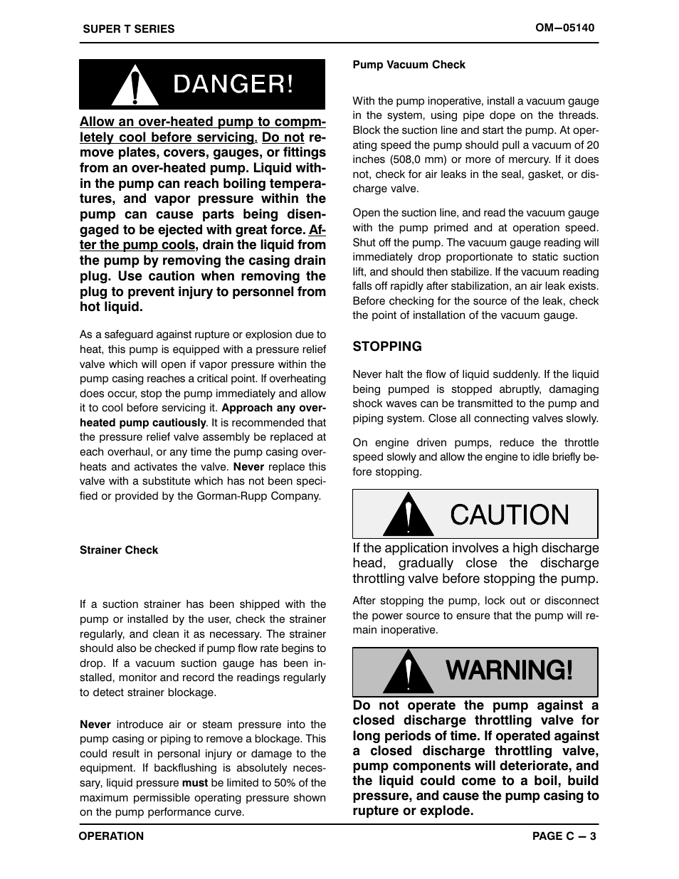 Gorman-Rupp Pumps T3A3S-B /F,/FM,/WW,/WWS User Manual | Page 18 / 40