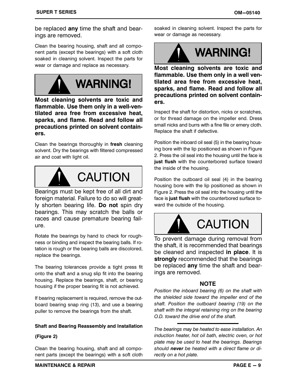 Gorman-Rupp Pumps T3A3S-B /F,/FM,/WW,/WWS User Manual | Page 32 / 40