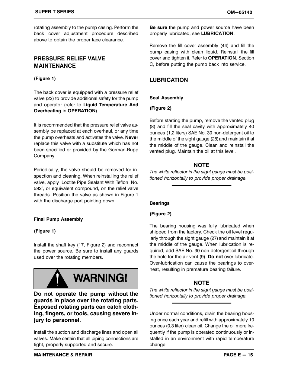 Gorman-Rupp Pumps T3A3S-B /F,/FM,/WW,/WWS User Manual | Page 38 / 40